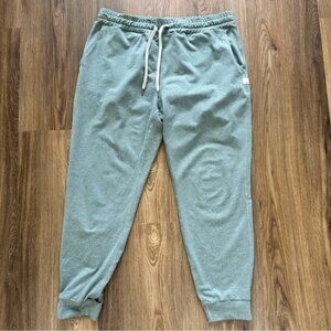 Vuori Performance Jogger Pants Womens Size Large Green Dream Knit Gym Athletic